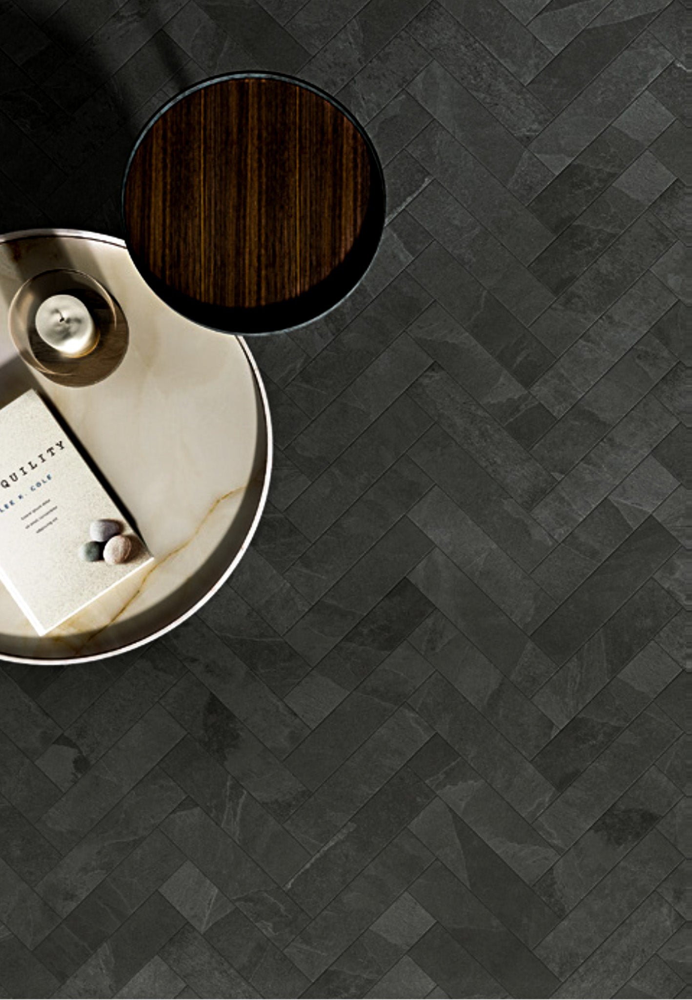 Kuro Black Herringbone