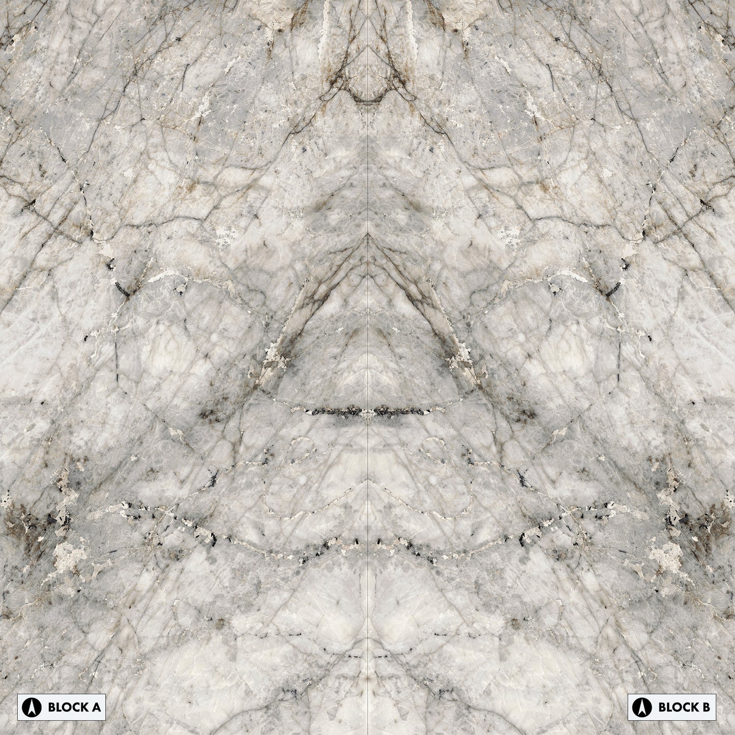 Marmi Laguna Blanca Bookmatched (Full Lappato)