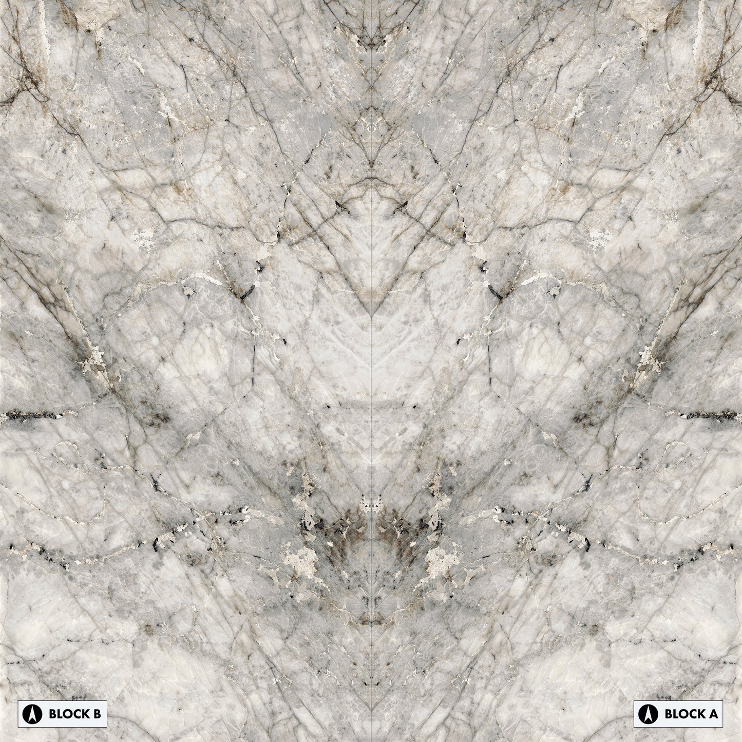 Marmi Laguna Blanca Bookmatched (Full Lappato)