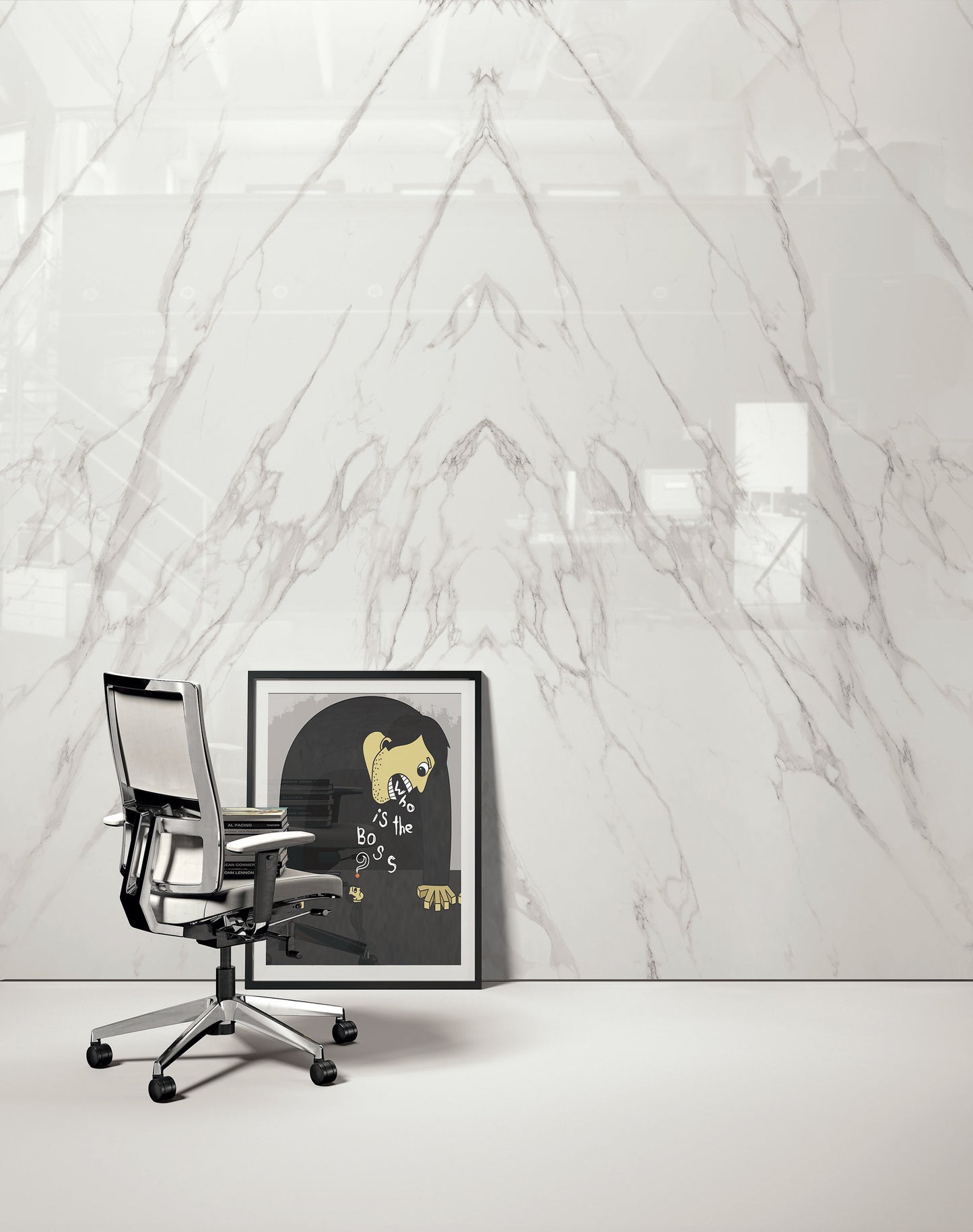 Marmi Statuario Michelangelo Bookmatched (Full Lappato)