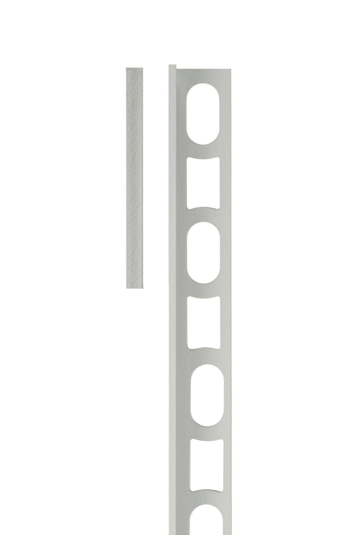 Mapei Color Proangle Cerfix Profilpas - Straight Edge Tile Trim - 100 White - Aluminium