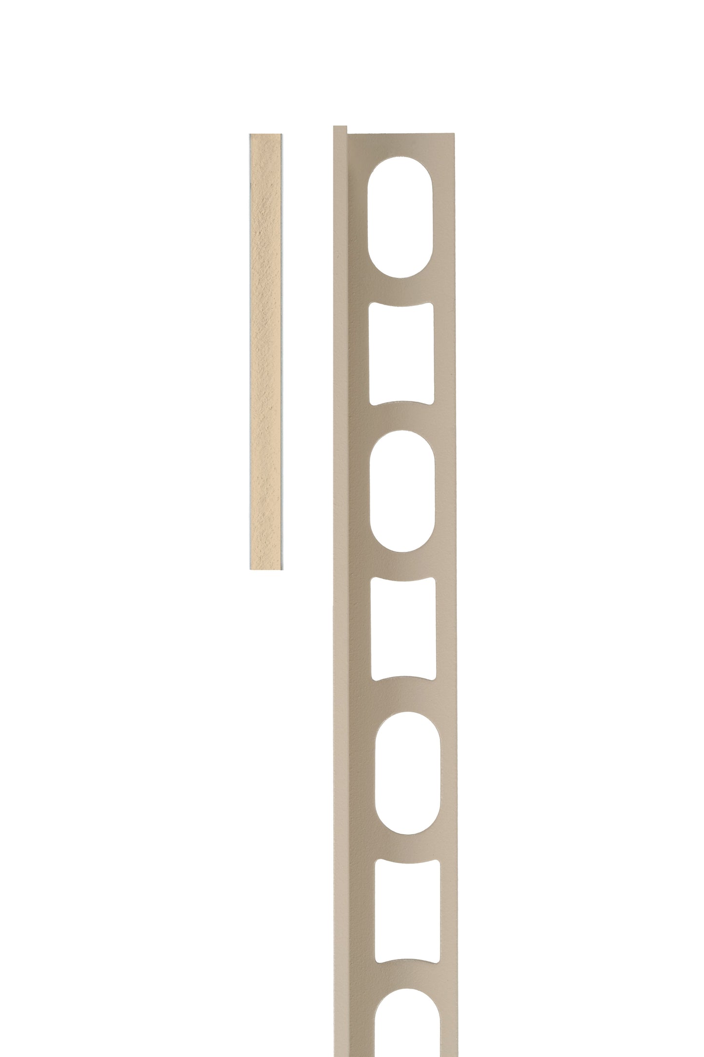 Mapei Color Proangle Cerfix Profilpas - Straight Edge Tile Trim - 132 Beige 2000 - Aluminium