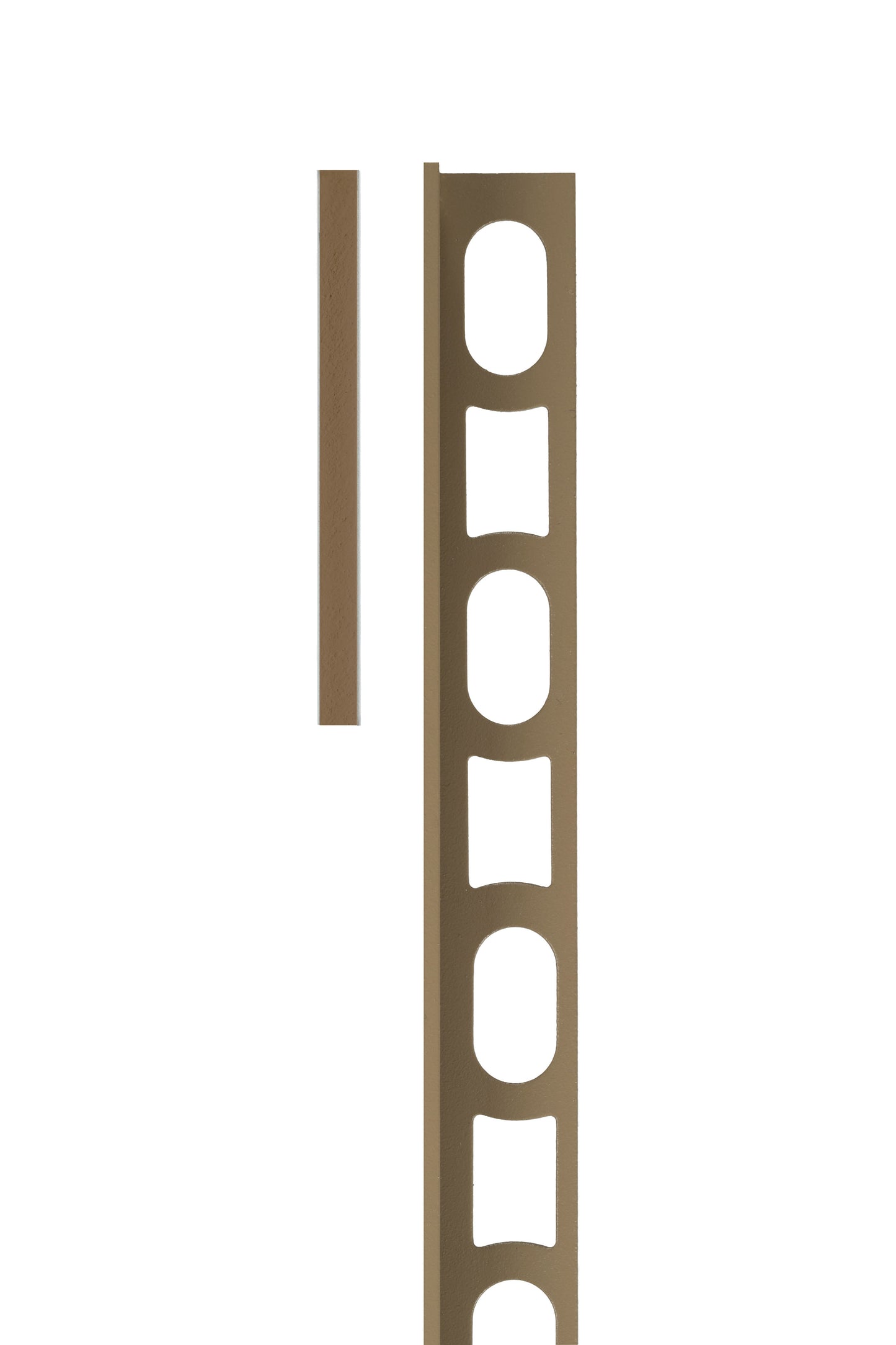 Mapei Color Proangle Cerfix Profilpas - Straight Edge Tile Trim - 135 Golden Dust - Aluminium