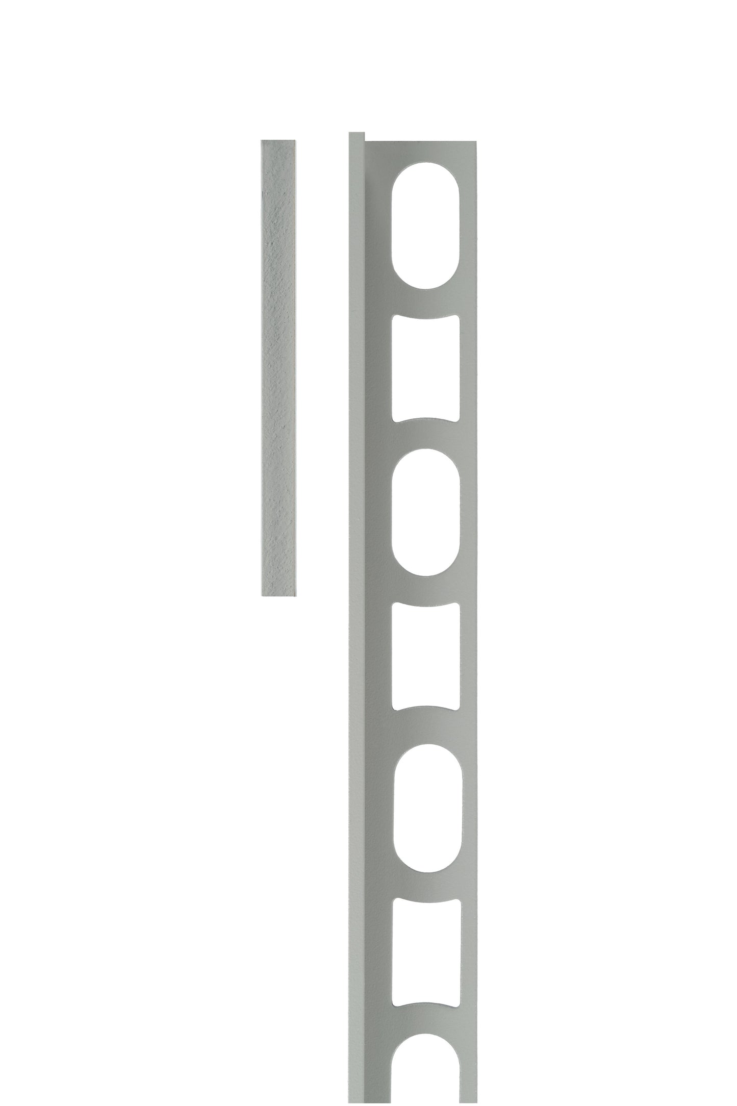 Mapei Color Proangle Cerfix Profilpas - Straight Edge Tile Trim - 110 Manhattan 2000 - Aluminium