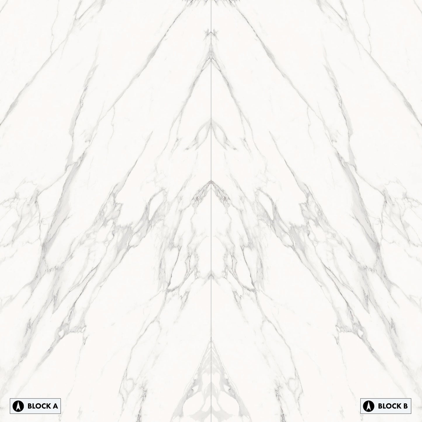 Marmi Statuario Michelangelo Bookmatched (Lappato Matte)