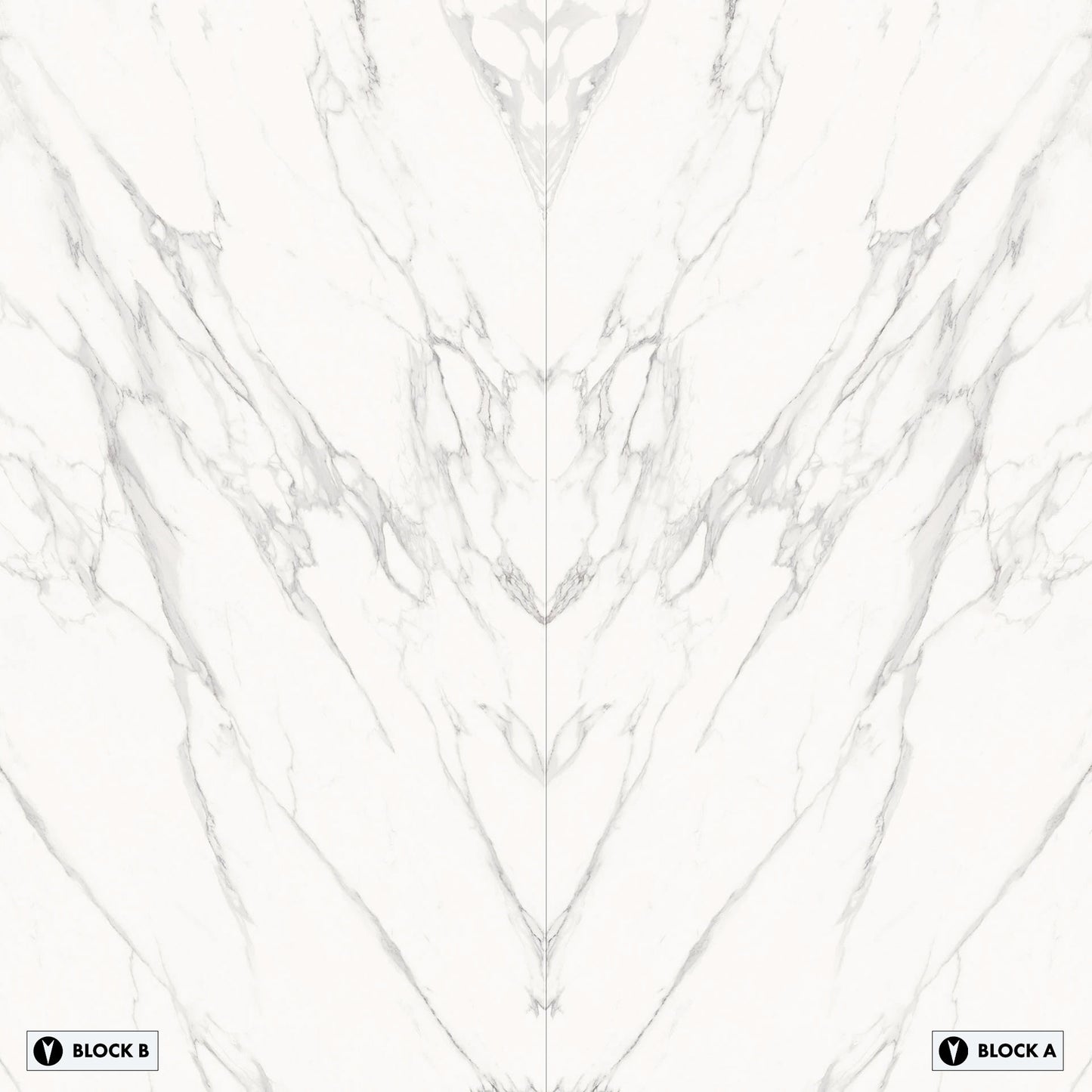 Marmi Statuario Michelangelo Bookmatched (Lappato Matte)