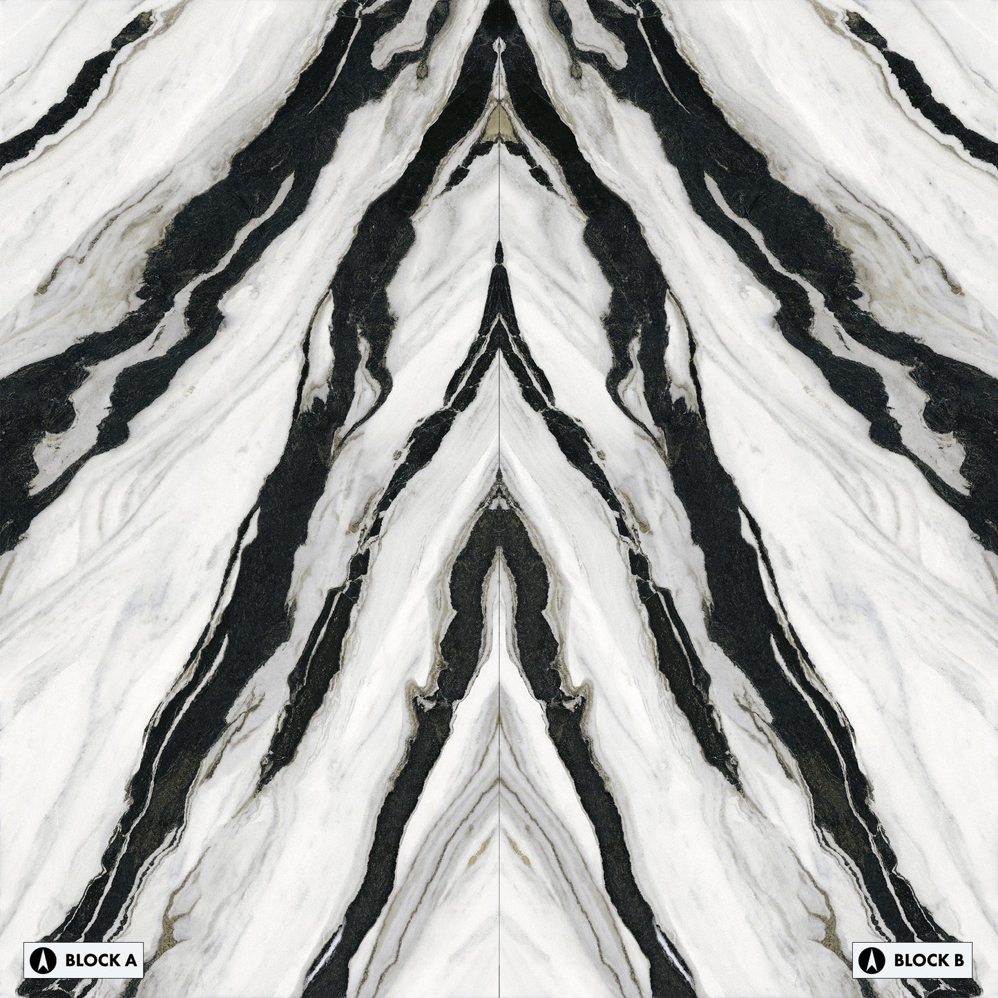 Marmi Panda Bookmatched (Lappato Matte)