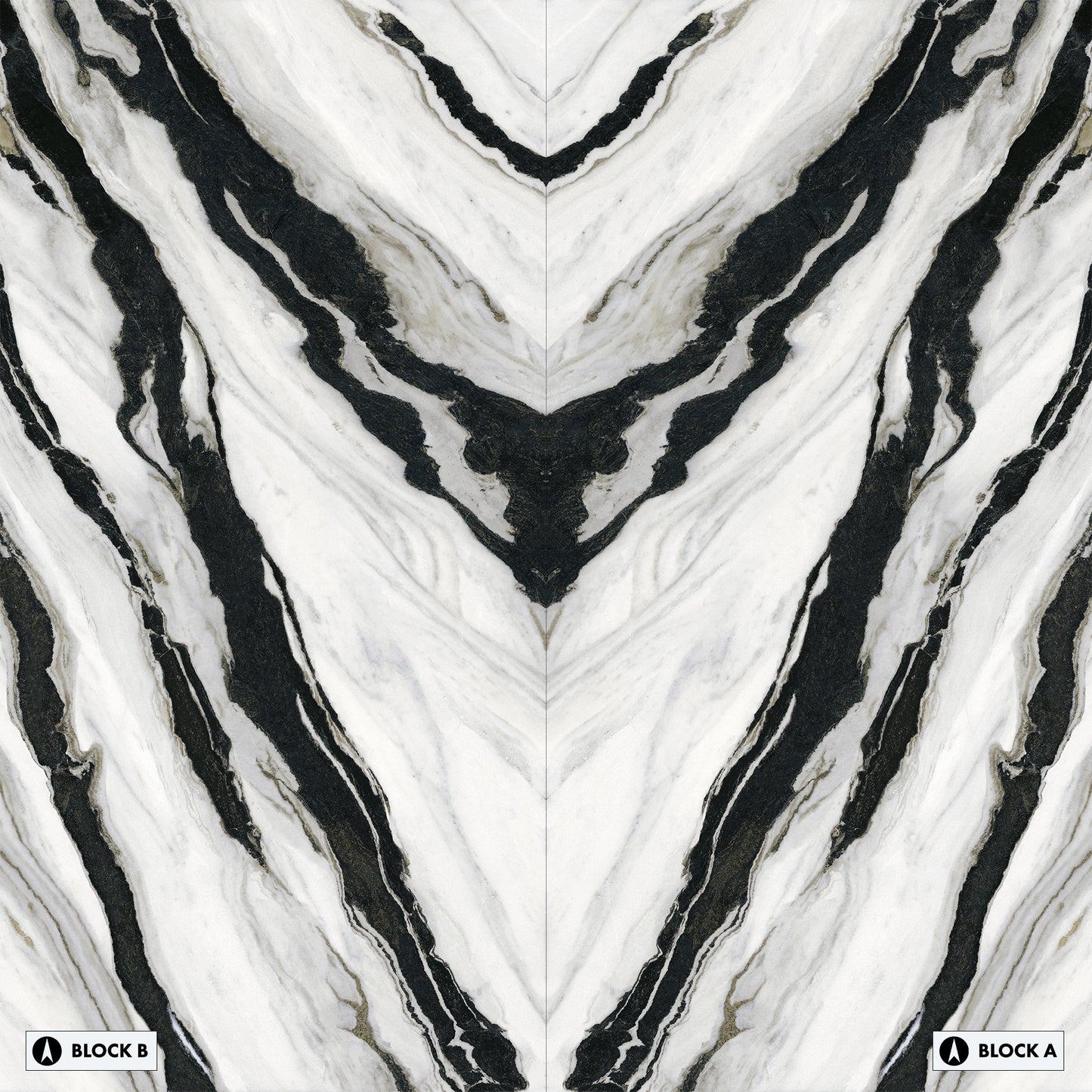 Marmi Panda Bookmatched (Lappato Matte)