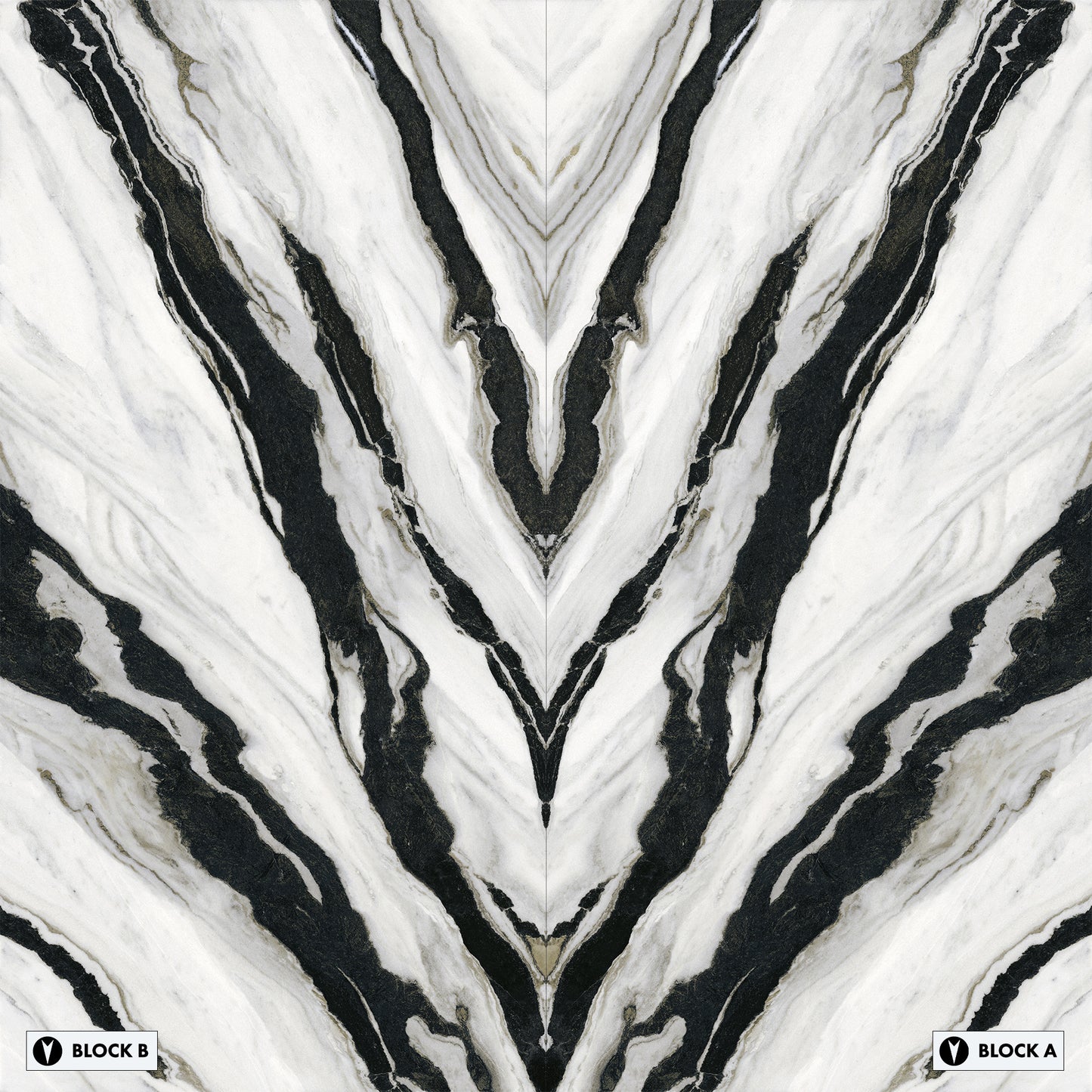 Marmi Panda Bookmatched (Lappato Matte)