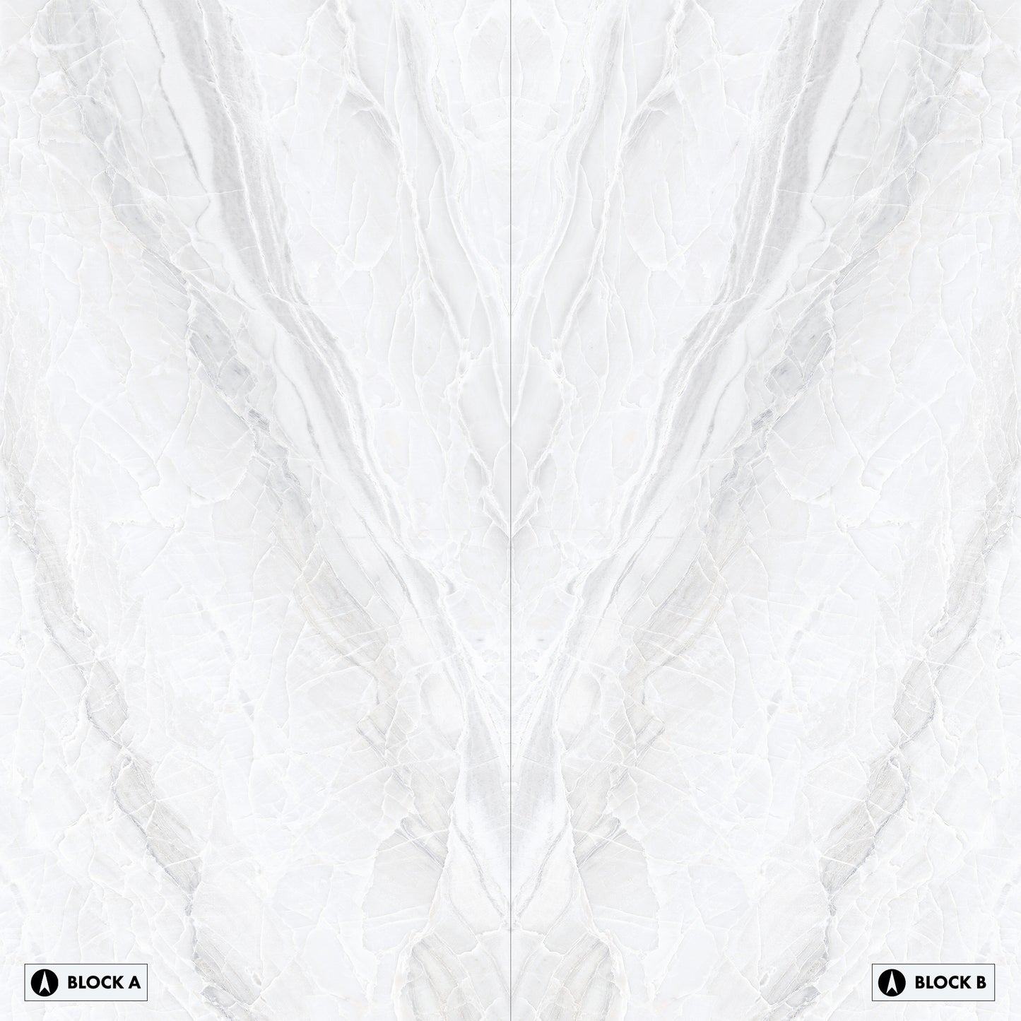 Marmi White Paradise Bookmatched (Full Lappato)