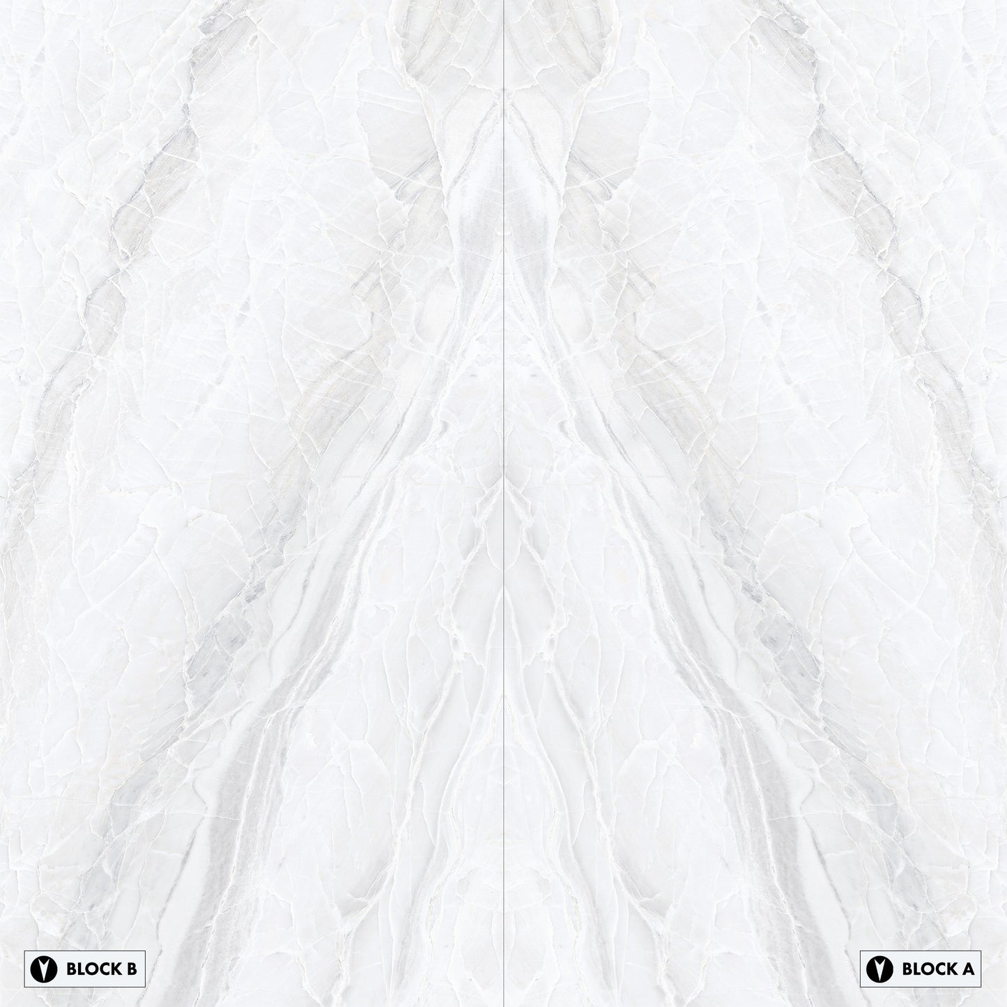 Marmi White Paradise Bookmatched (Full Lappato)