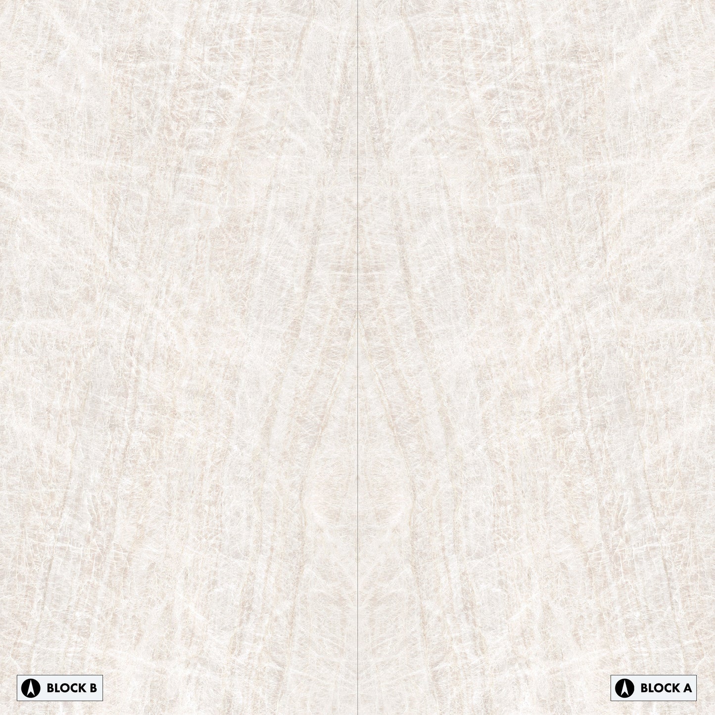 Marmi Quarzite Taj Mahal Bookmatched (Full Lappato)