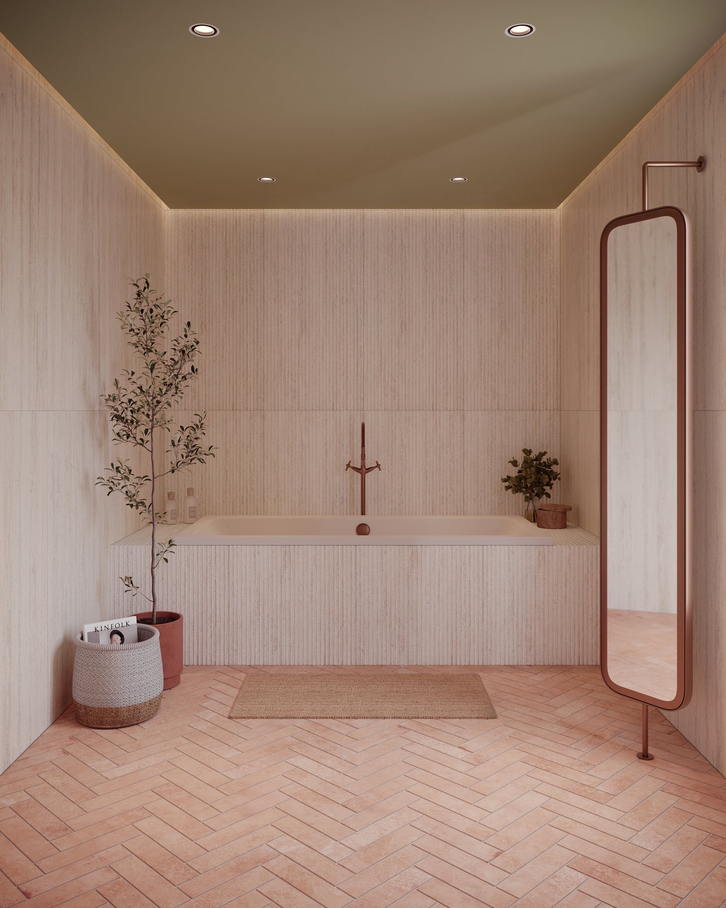 Kamien Milk Vein Cut Fluted