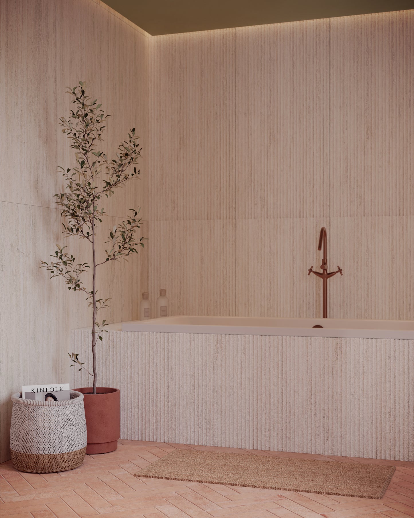 Kamien Milk Vein Cut Fluted