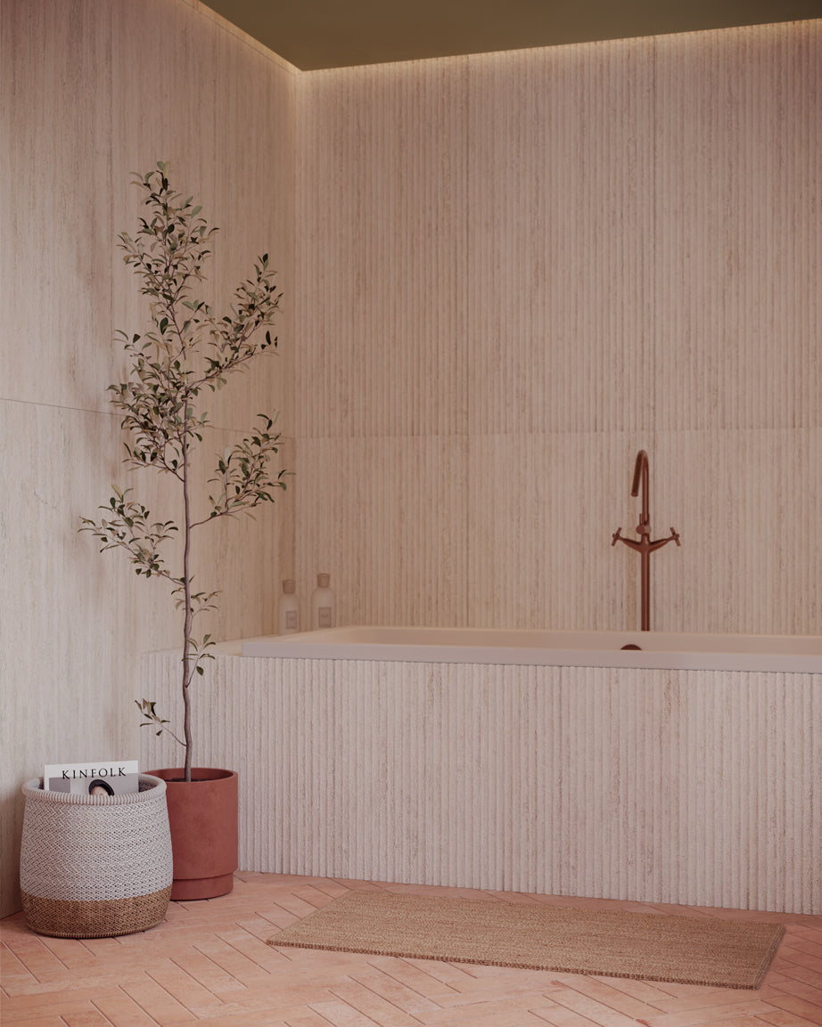 Claybourne Terracotta-Effect Porcelain Parquet