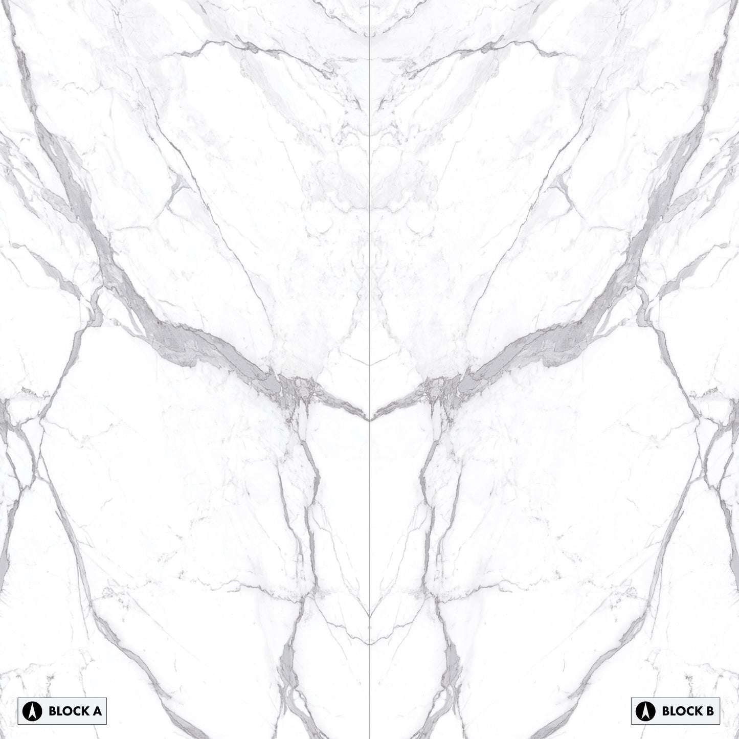 Marmi Statuario Extra Bookmatched (Full Lappato)