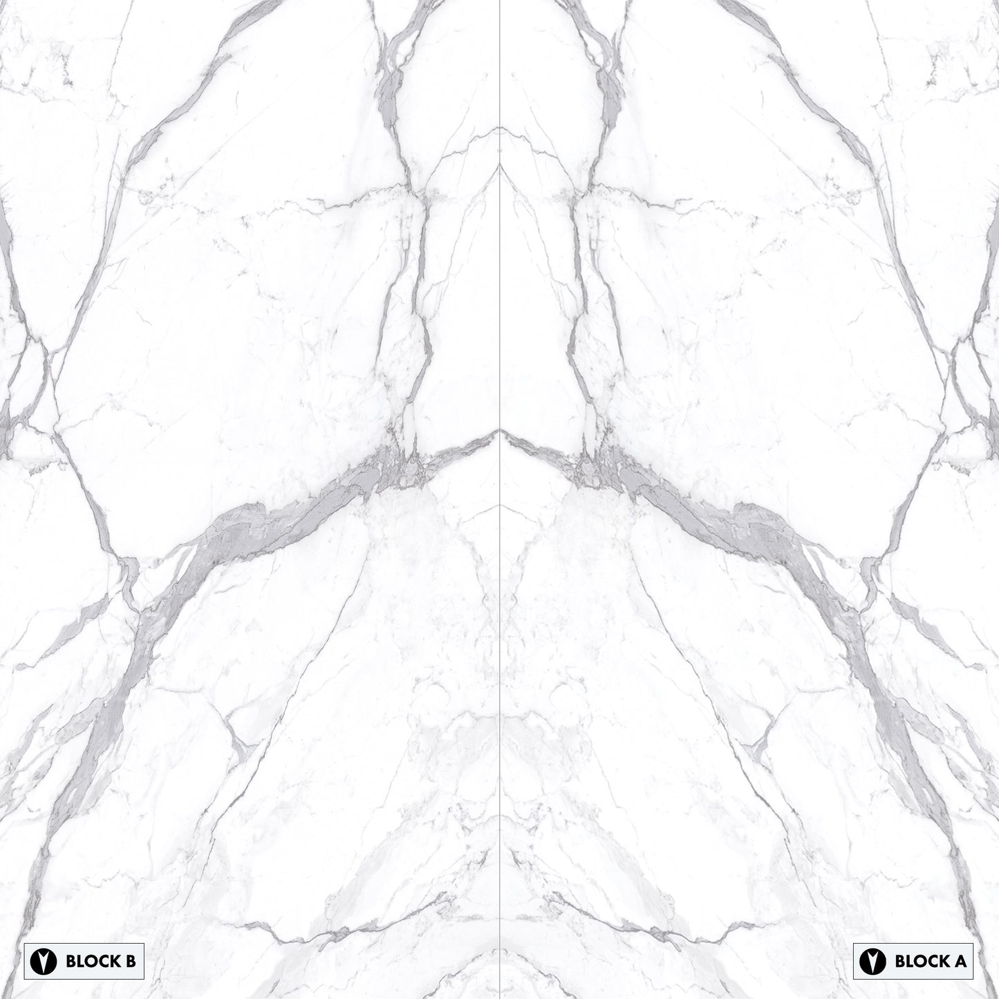 Marmi Statuario Extra Bookmatched (Lappato Matte)