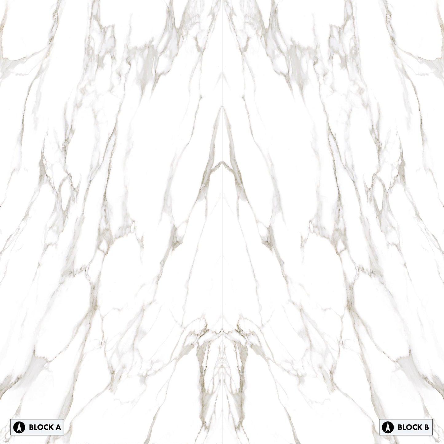 Marmi Statuario Reale Bookmatched (Full Lappato)