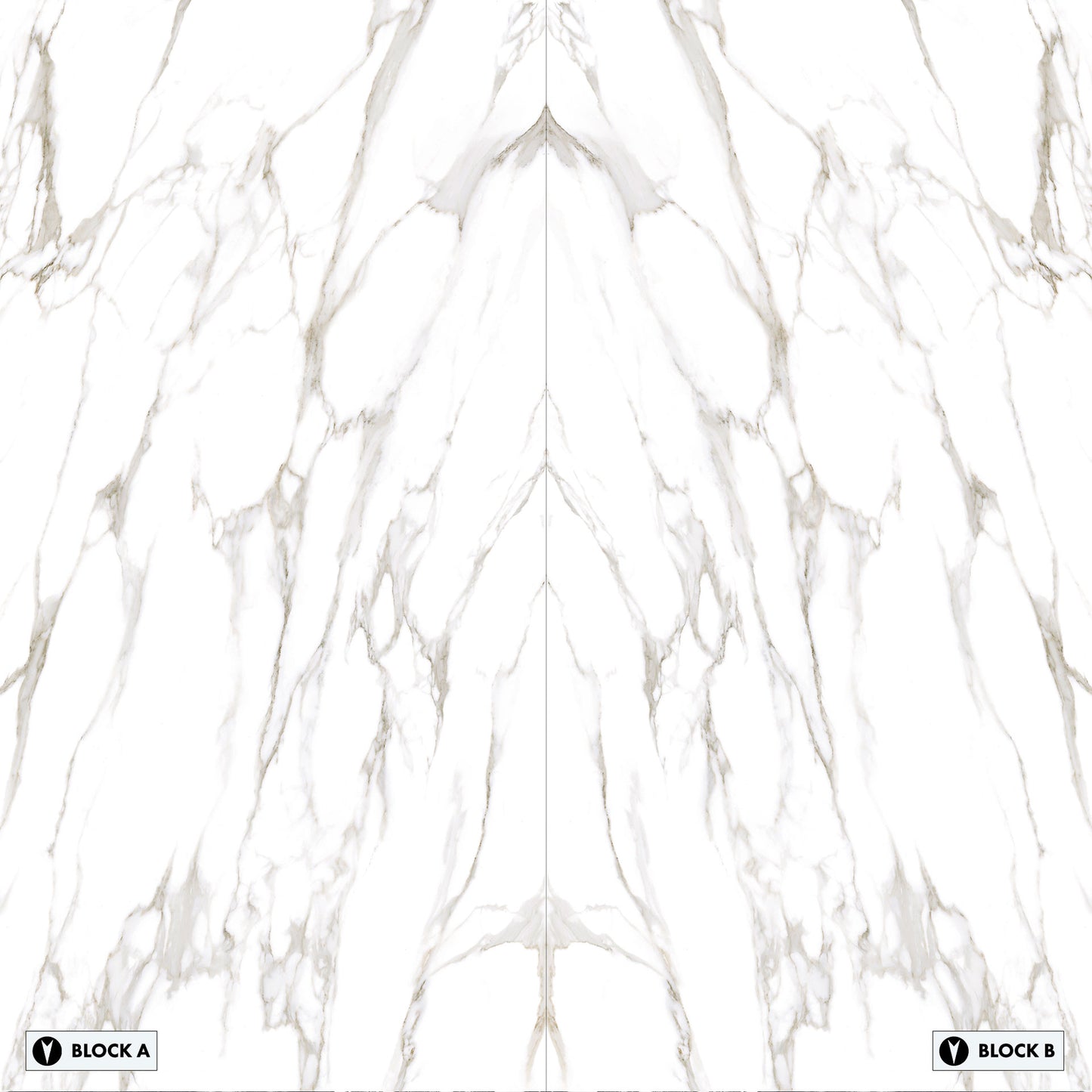 Marmi Statuario Reale Bookmatched (Naturale)