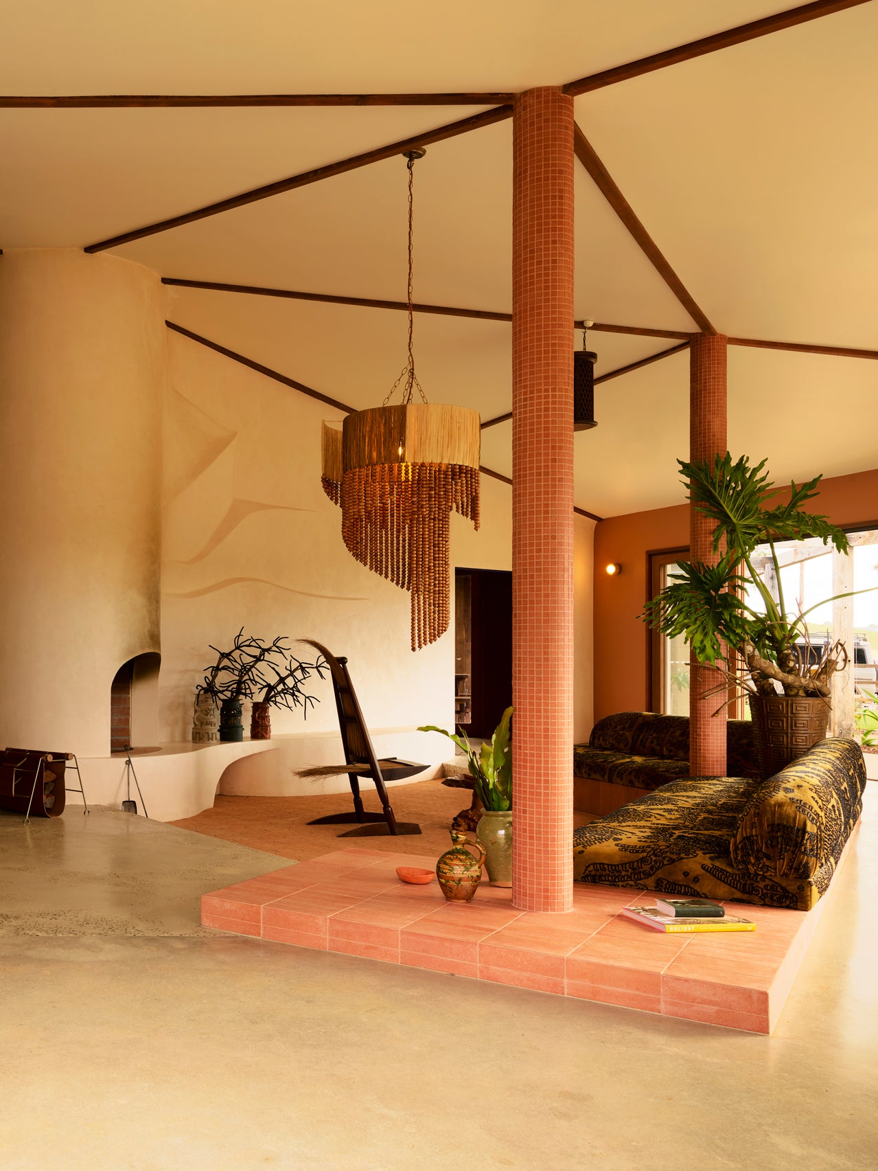 Galestra Mosaic Handmade Terracotta Tumbled Large Square Mesh Backed 27x27mm