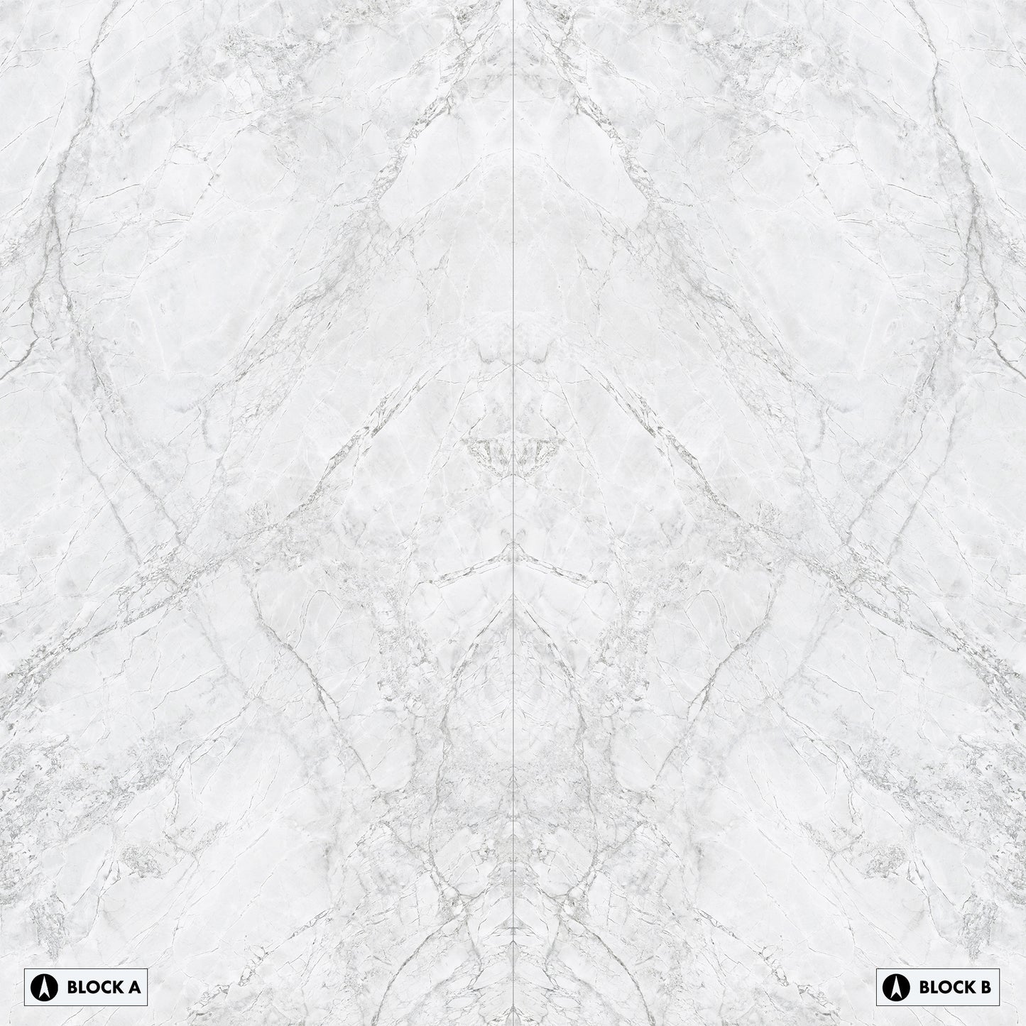 Marmi Super White Bookmatched (Full Lappato)