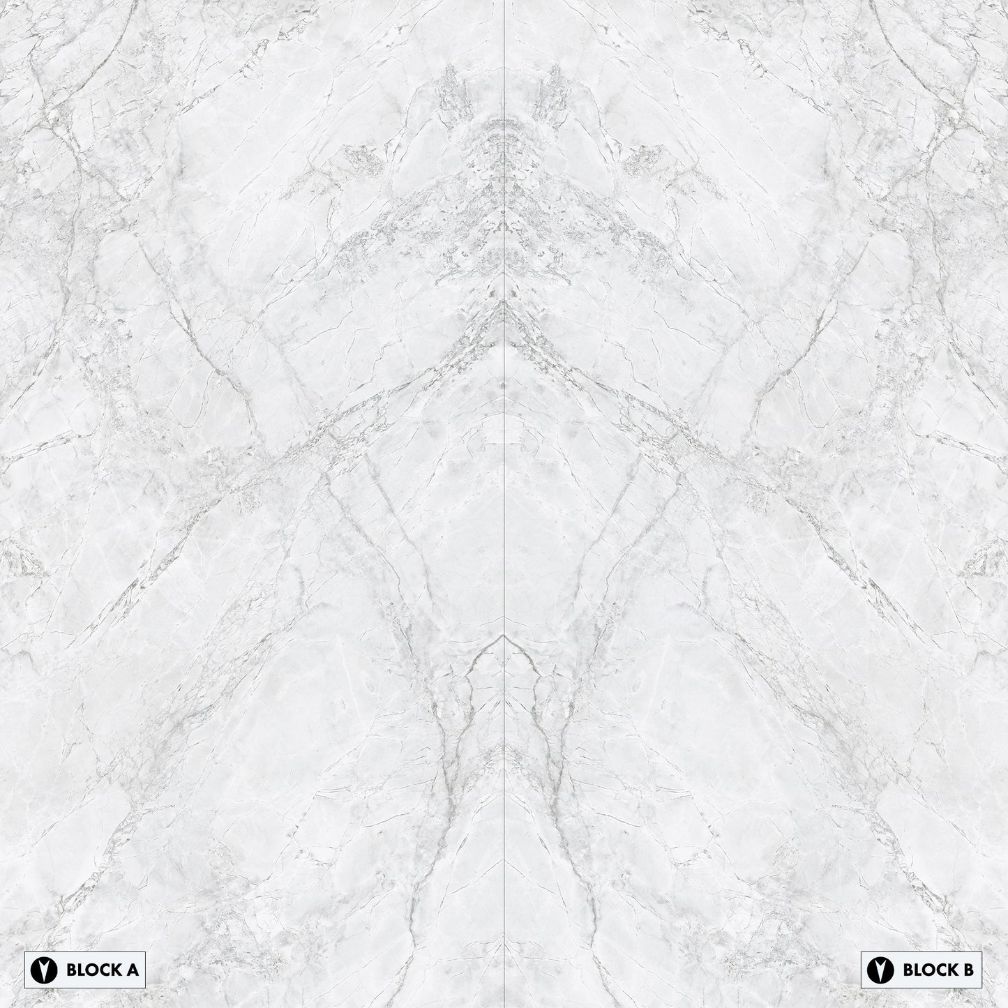 Marmi Super White Bookmatched (Full Lappato)