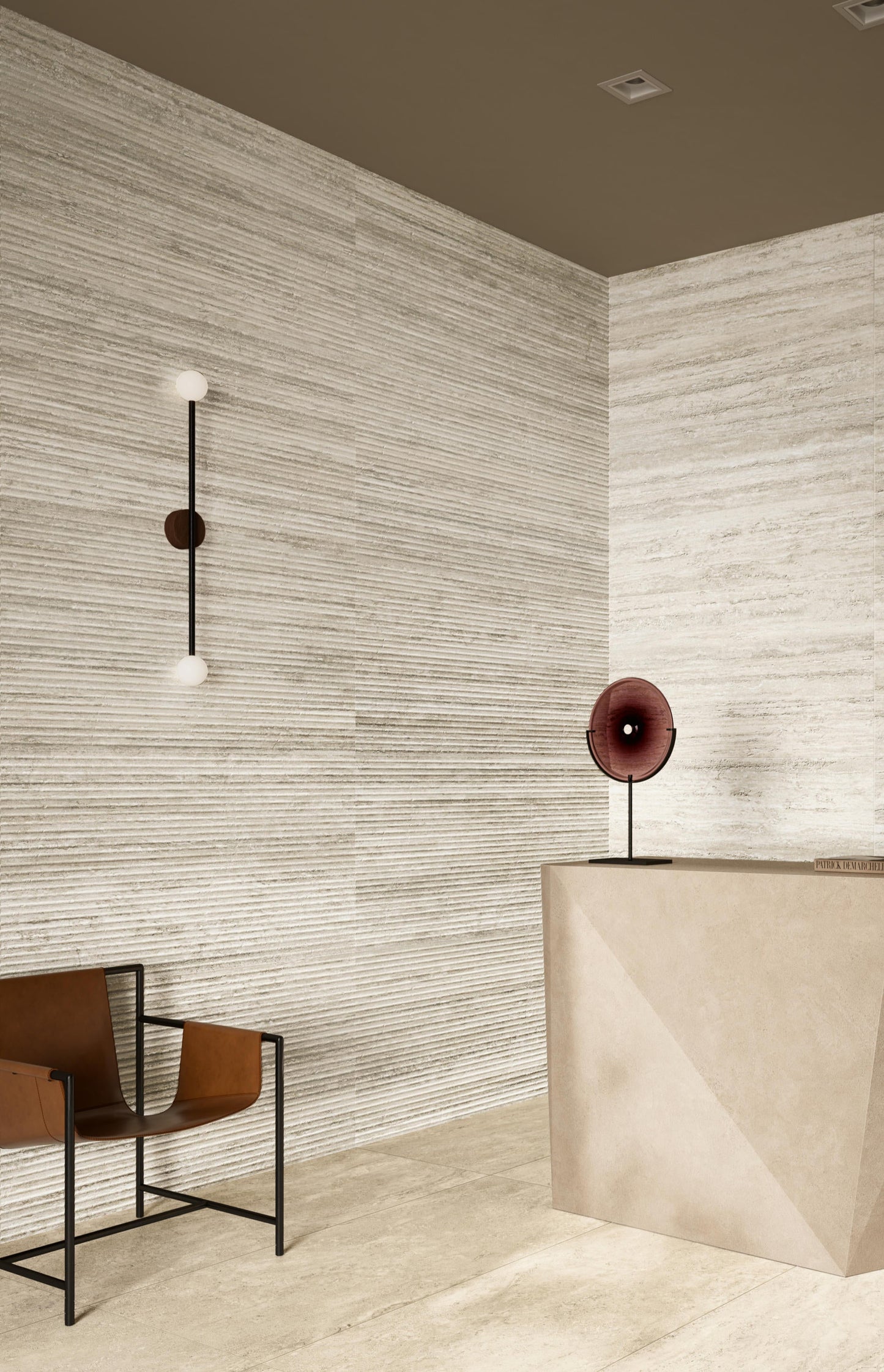 Kamien Honey Vein Cut Fluted