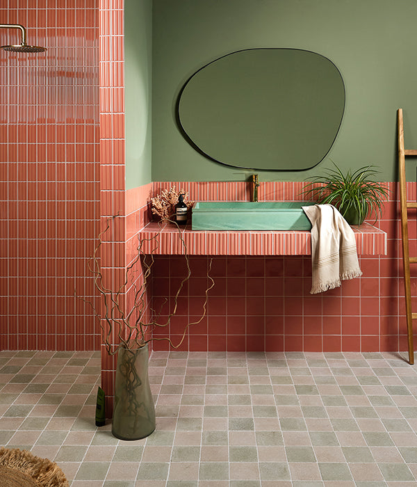 Tunstall Square Coral Gloss Finish