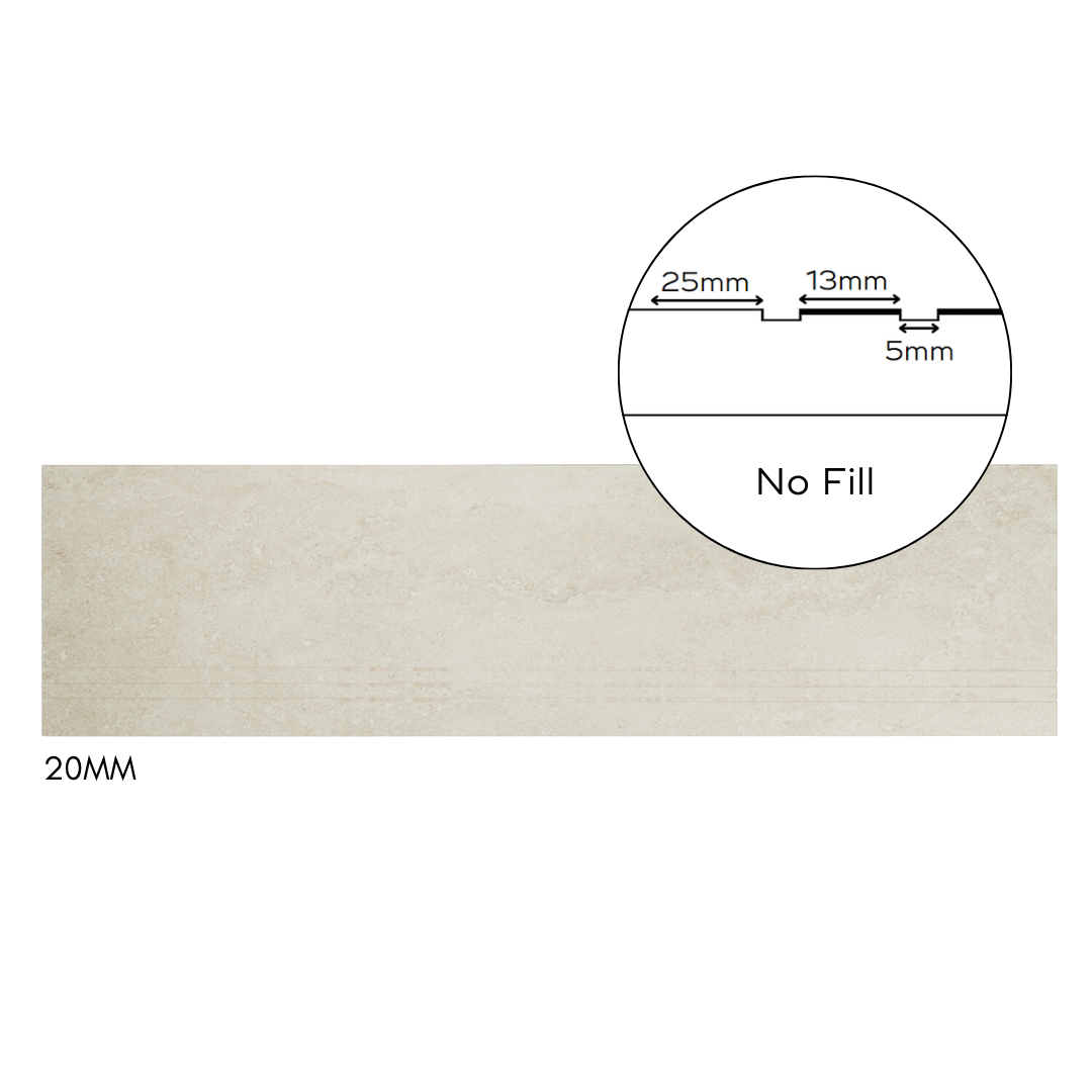 Bespoke Tile Step Fabrication - Mitre & Glued Profile (over 70mm lip height)