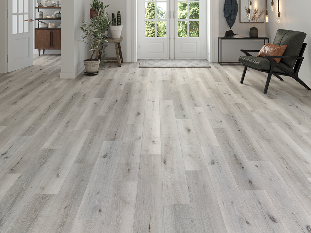 Benmore Antique Light Grey Oak Plank 6.5/0.5mm Click SPC