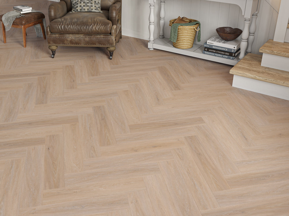 Benmore Brown Oak Herringbone 6.5/0.5mm Click SPC
