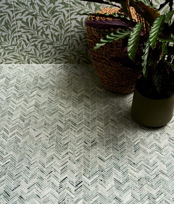 Athens Mint Marble Tumbled Finish