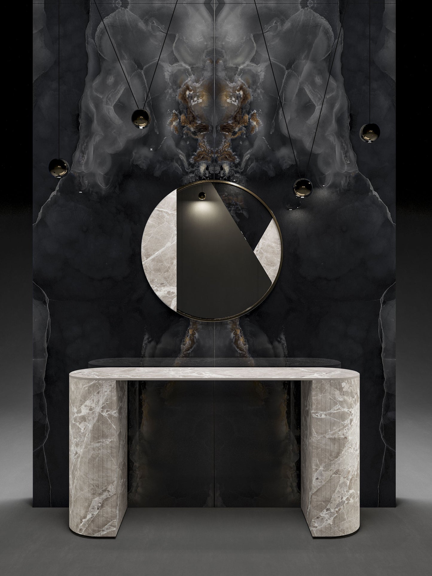 Onici Onyx Black Bookmatched (Full Lappato)