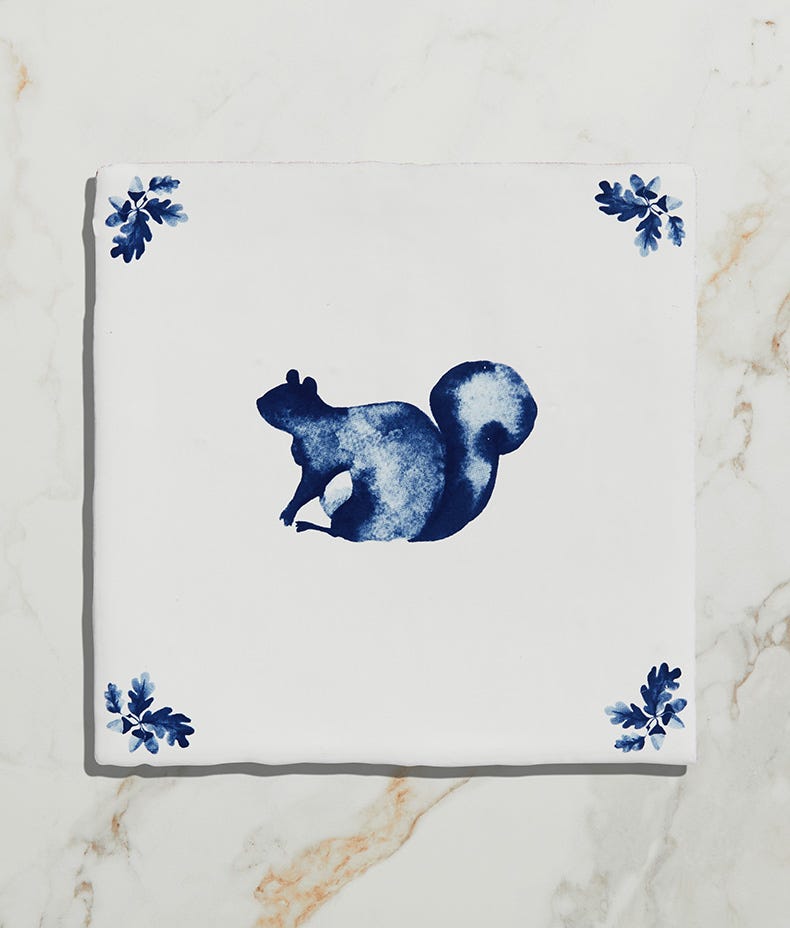 Dyrham Dairy Ceramic Squirrel Decor