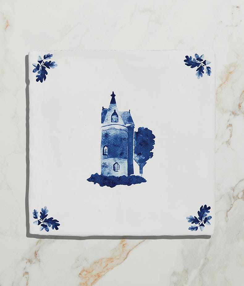 Dyrham Dairy Ceramic Water Tower, Trelissick Decor