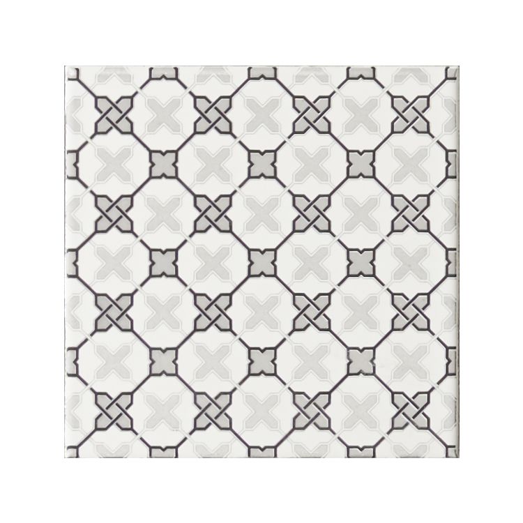 Filigree Grey on Brilliant White