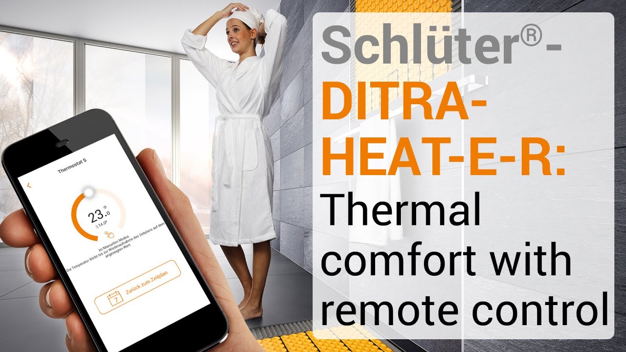 Schluter Ditra Heat E R (R6) Wifi & Voice Controlled Digital Thermostat Set