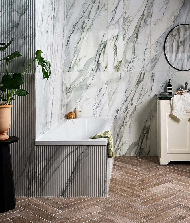 Palm Springs Porcelain Cerulean Plain