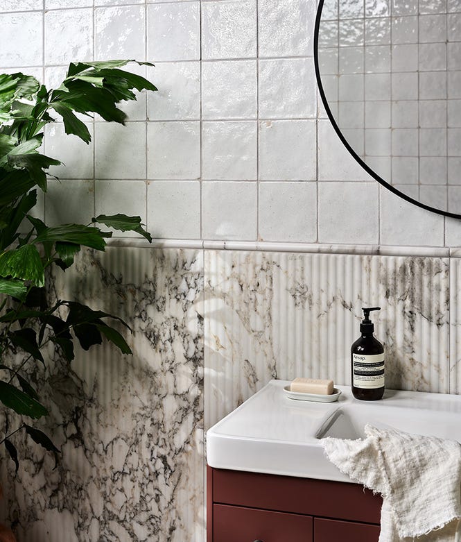 Palm Springs Porcelain Italiana Fluted