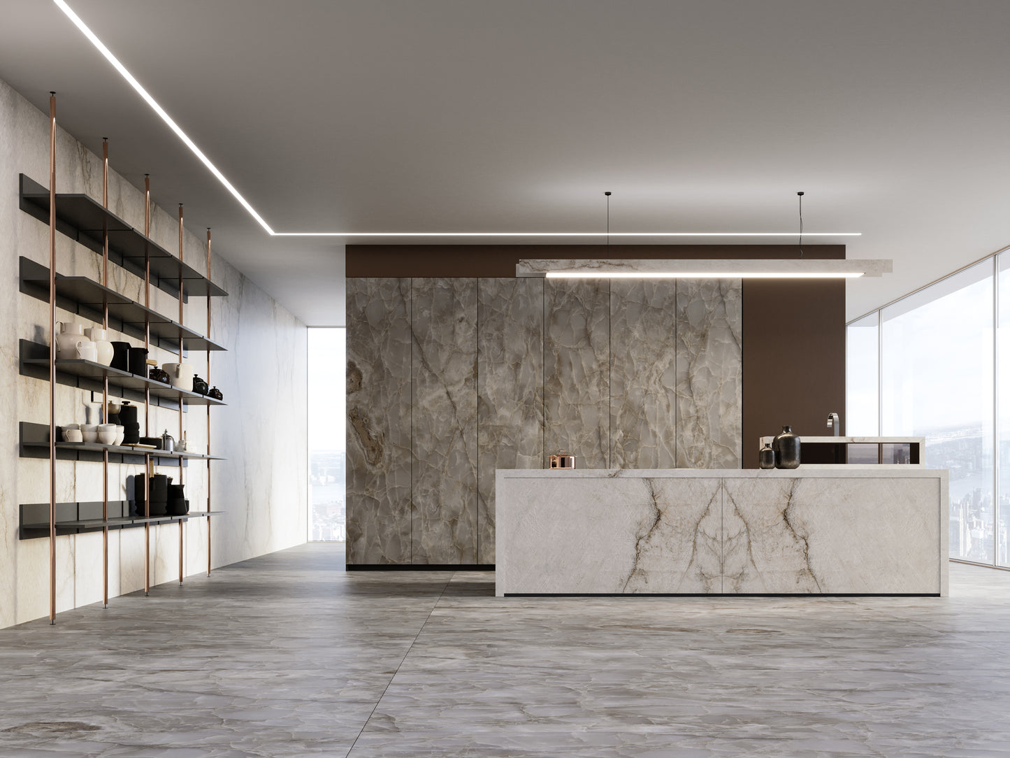 Marmi Quarzo Bookmatched (Full Lappato)