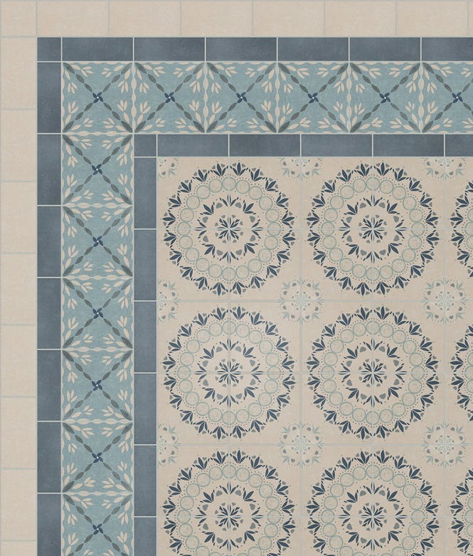 Aventuras Porcelain Navy Field Tile