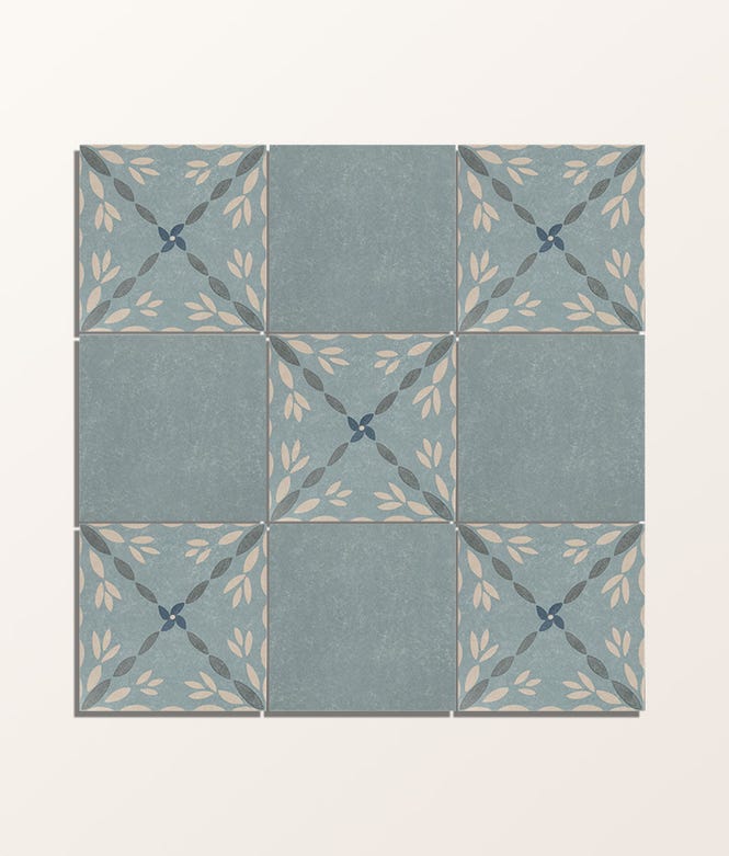 Aventuras Porcelain Blue Field Tile