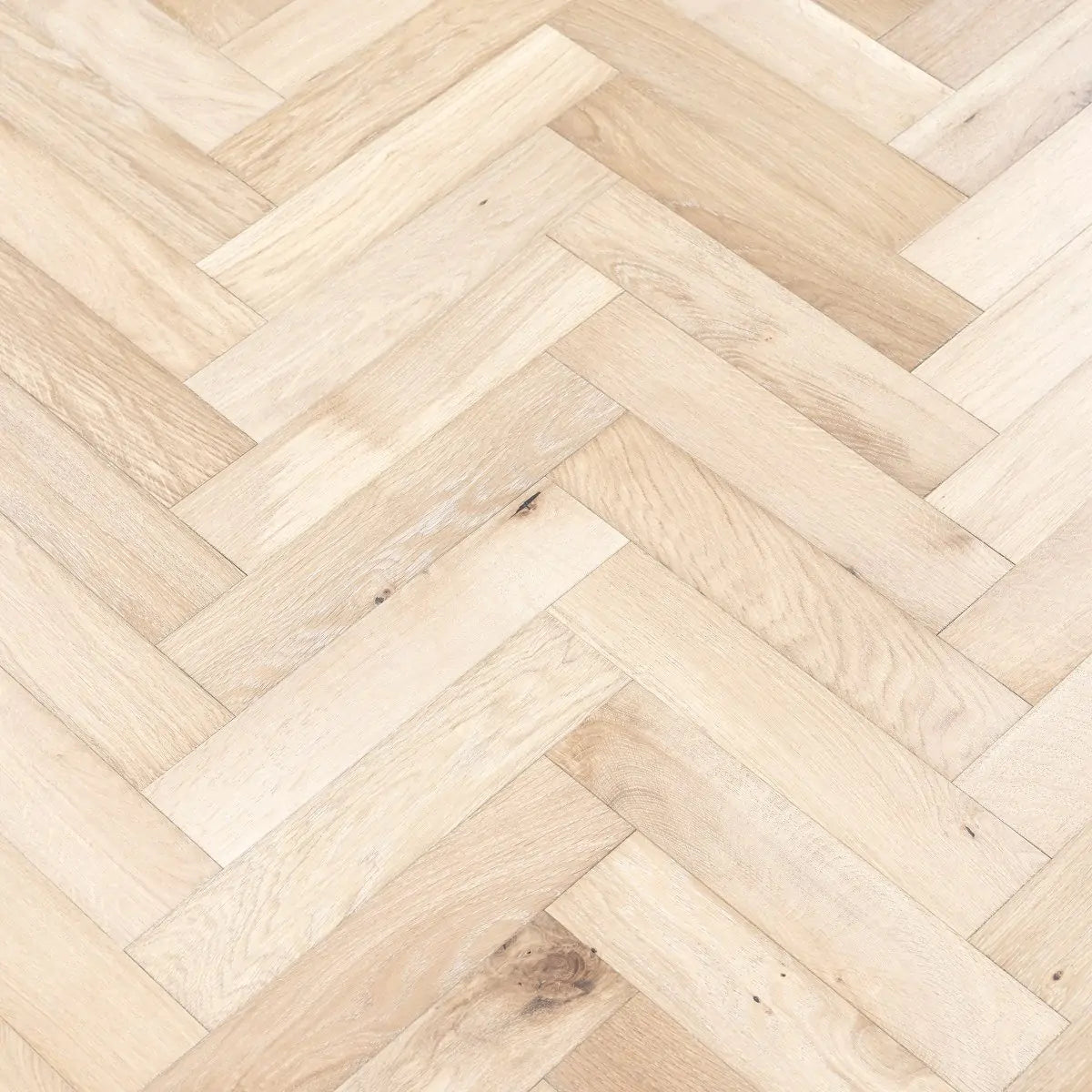 Ivory Herringbone Rustic Oak