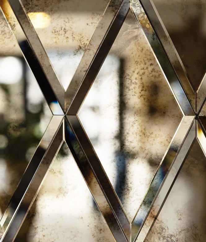 Rococo Mirror Diamond Mercury