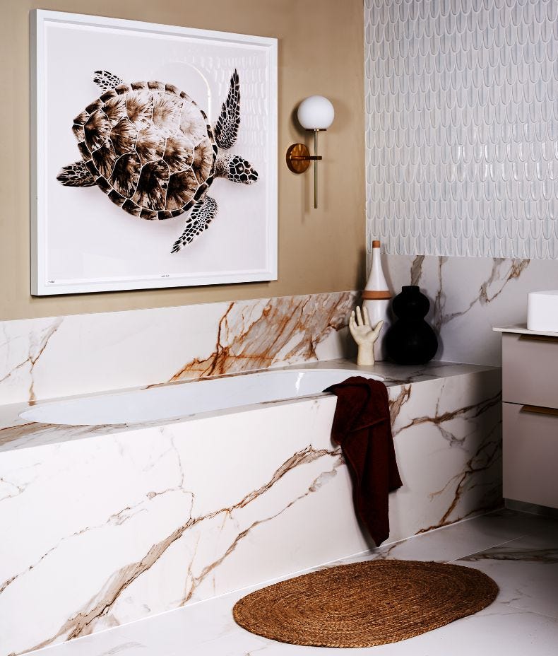 Sculpture Grande Porcelain Calacatta Maximus