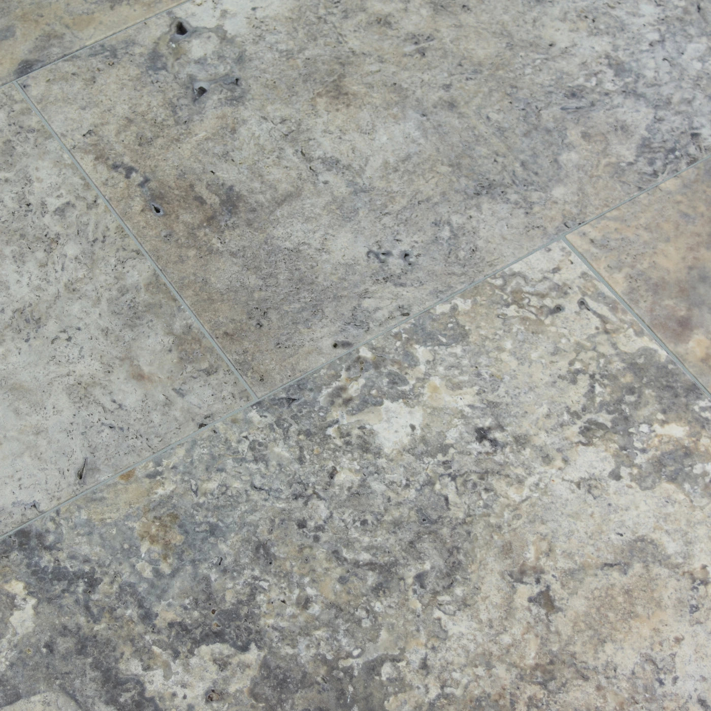 Silver Tumbled Travertine