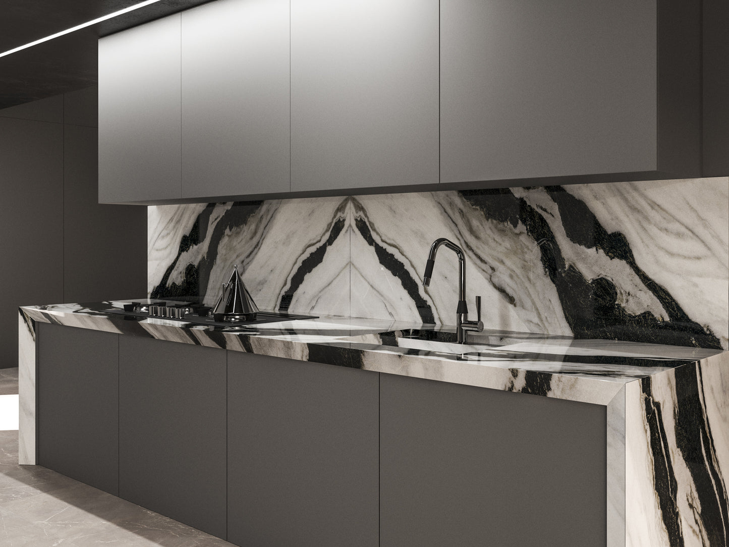 Marmi Panda Bookmatched (Lappato Matte)