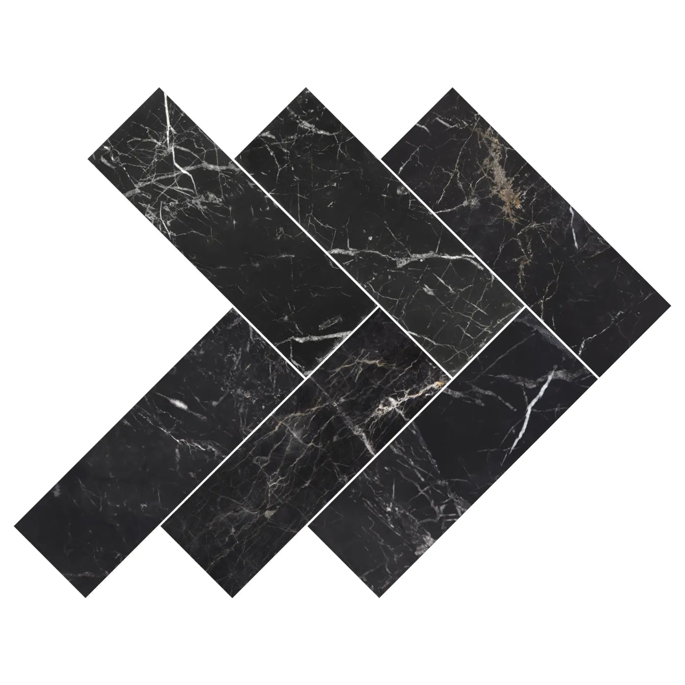 St Laurent Polished Marble Herringbone