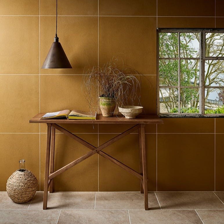 Stucco Mustard Textured Finish