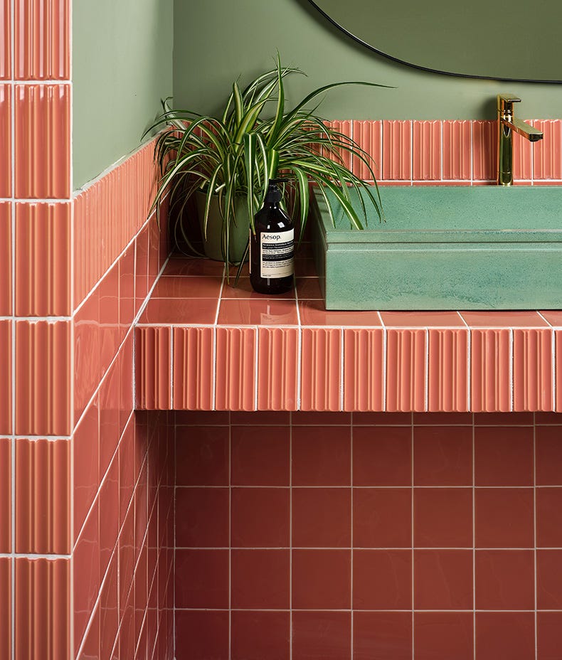 Tunstall Ceramic Brick Coral